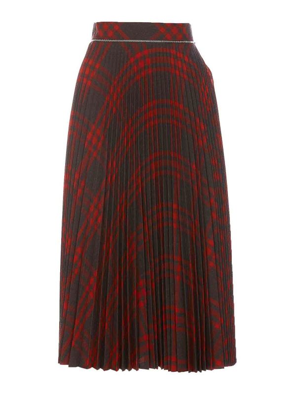 Burberry Jupe Midi - Multicolore