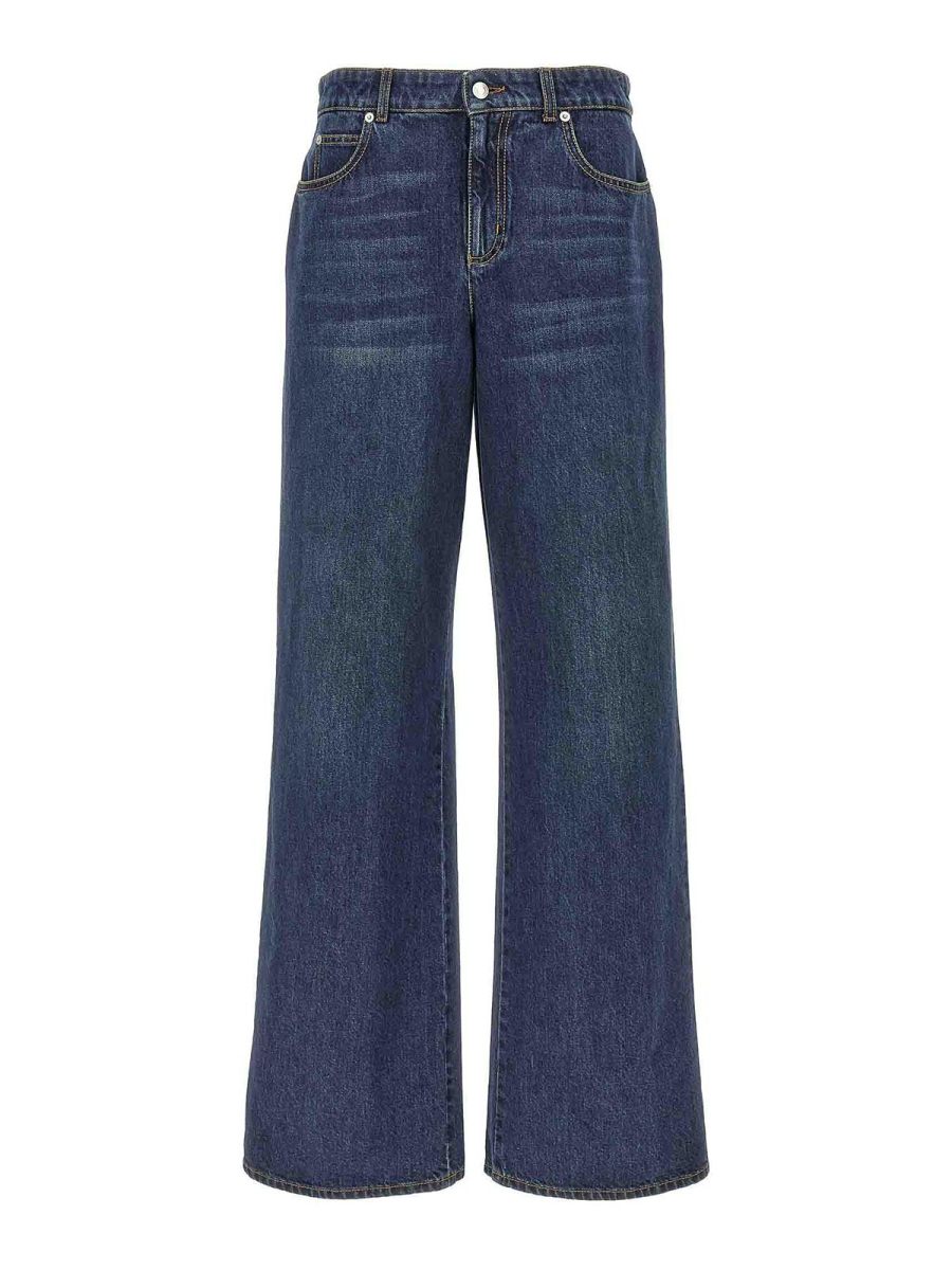 Alexander Mcqueen Jean Bootcut - Bleu