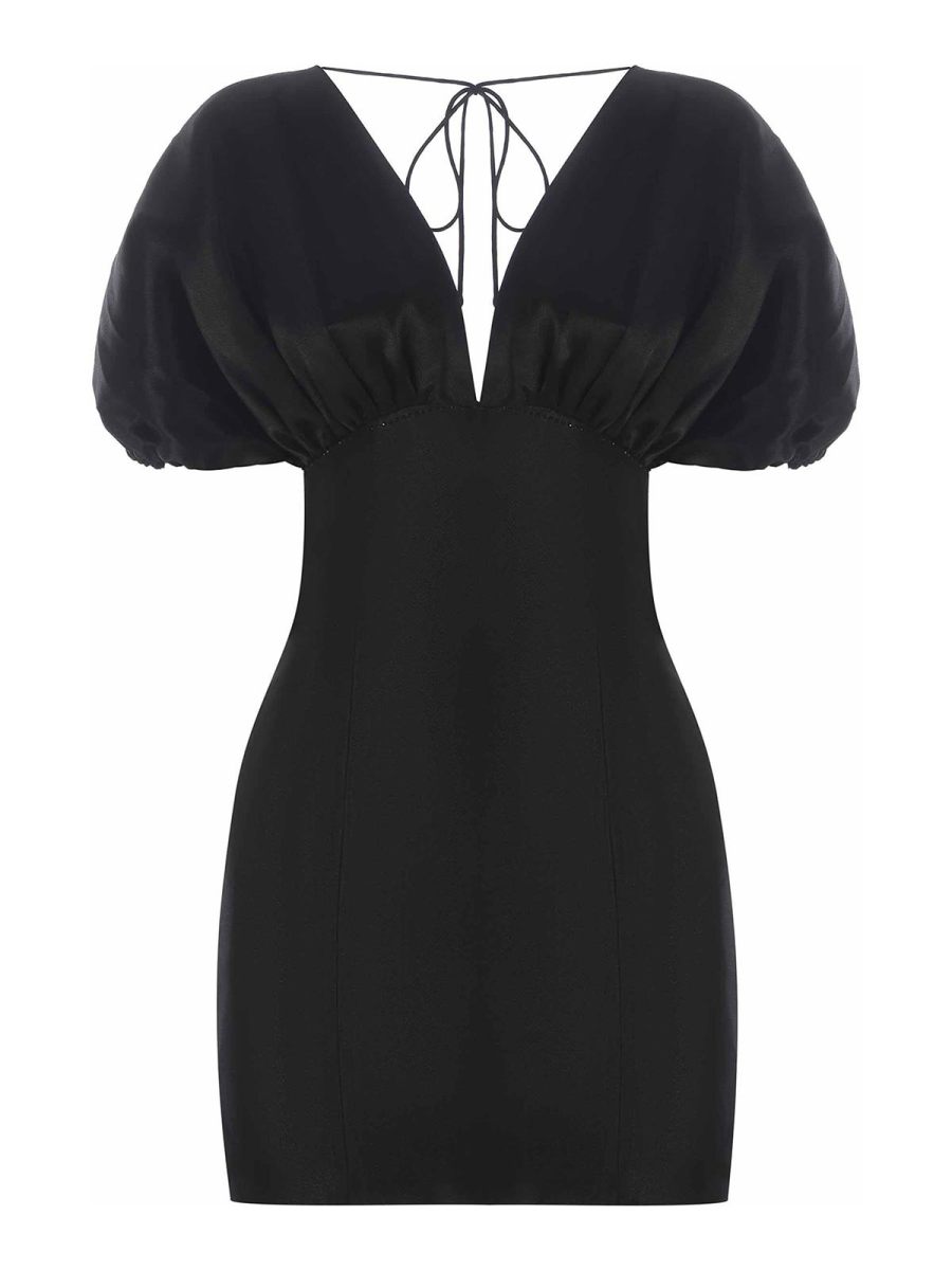 Rotate Birger Christensen Robe Courte - Noir