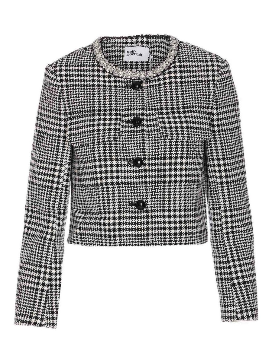 Self Portrait Veste Casual - Gris