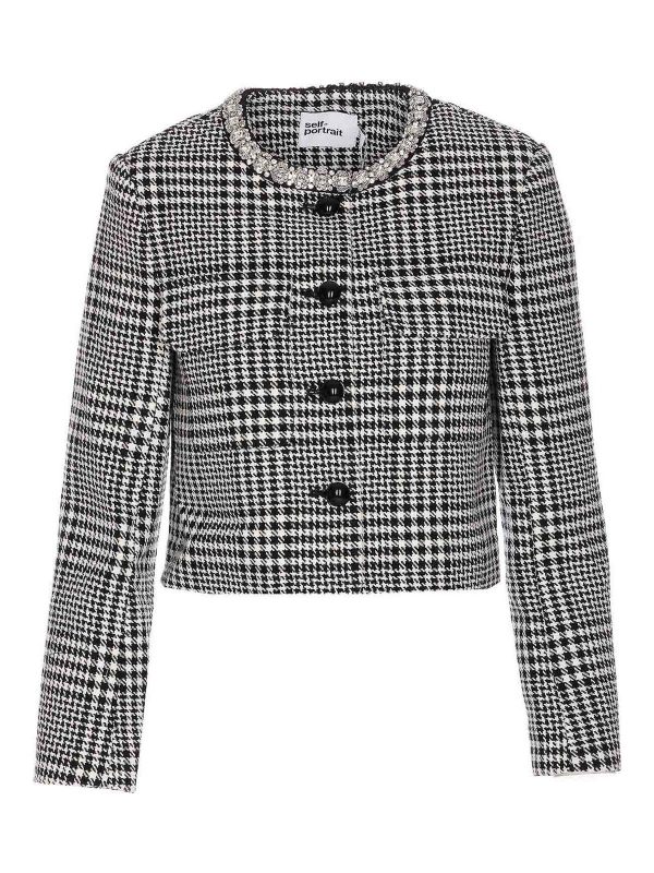 Self Portrait Veste Casual - Gris