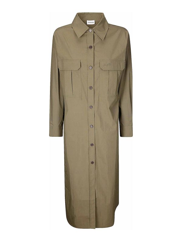 P. A.R. O.S. H. Maxi Robe - Vert Foncé