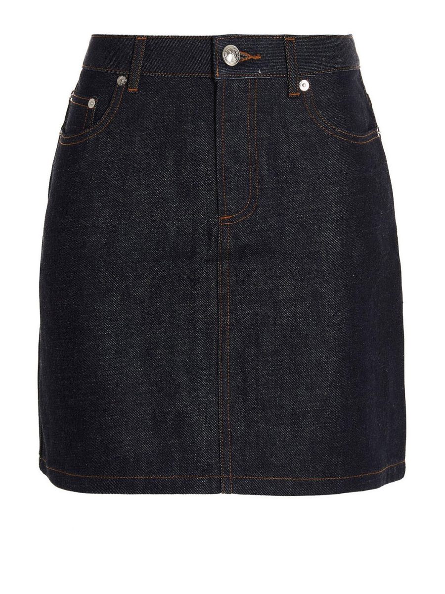 A. P.C. Jupe Midi - Bleu