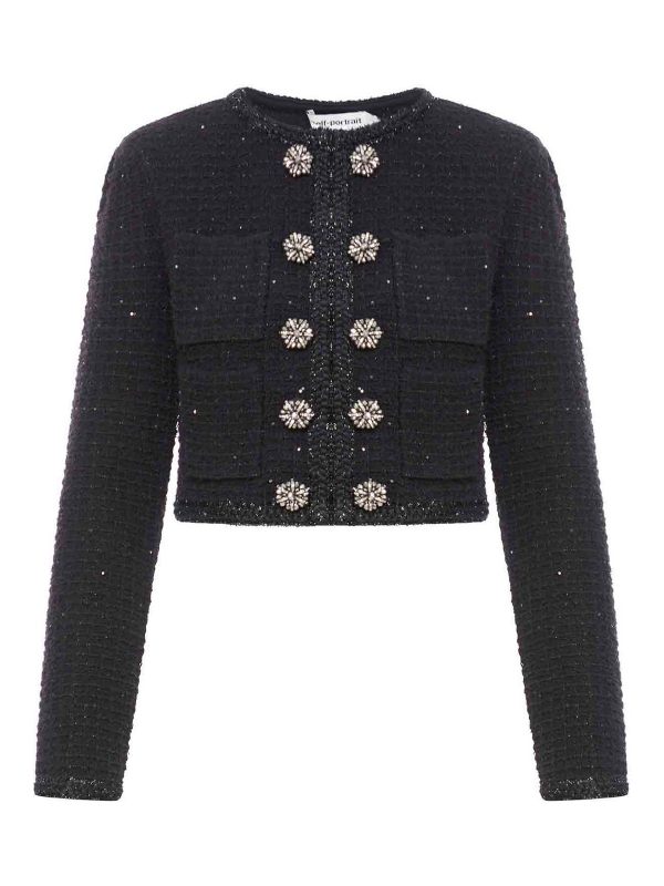 Self Portrait Veste Casual - Noir