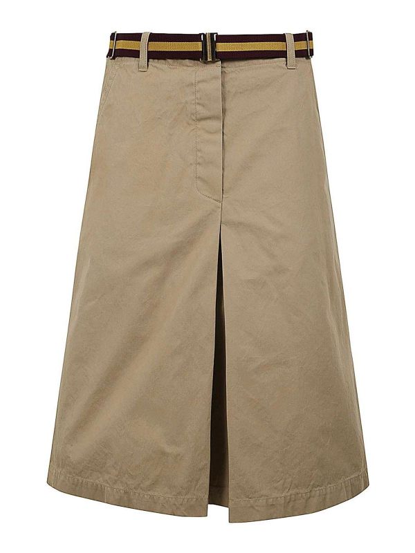 Dries Van Noten Jupe Midi - Marron