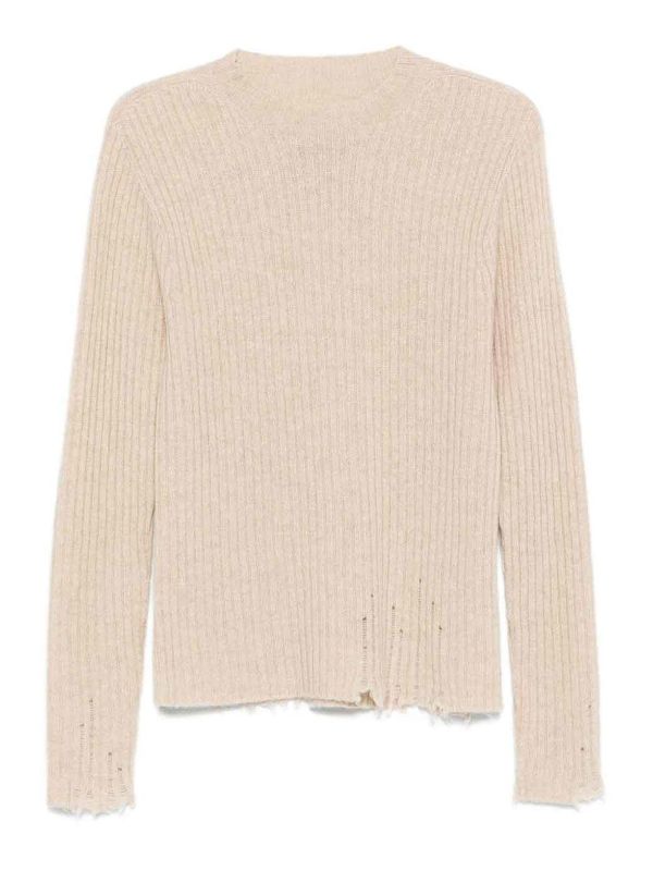 Uma Wang Pull Col Rond - Beige