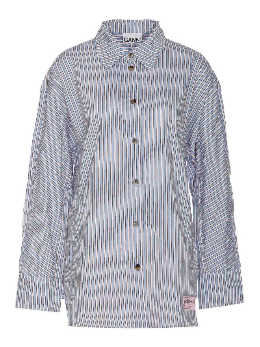 Ganni Chemise - Bleu