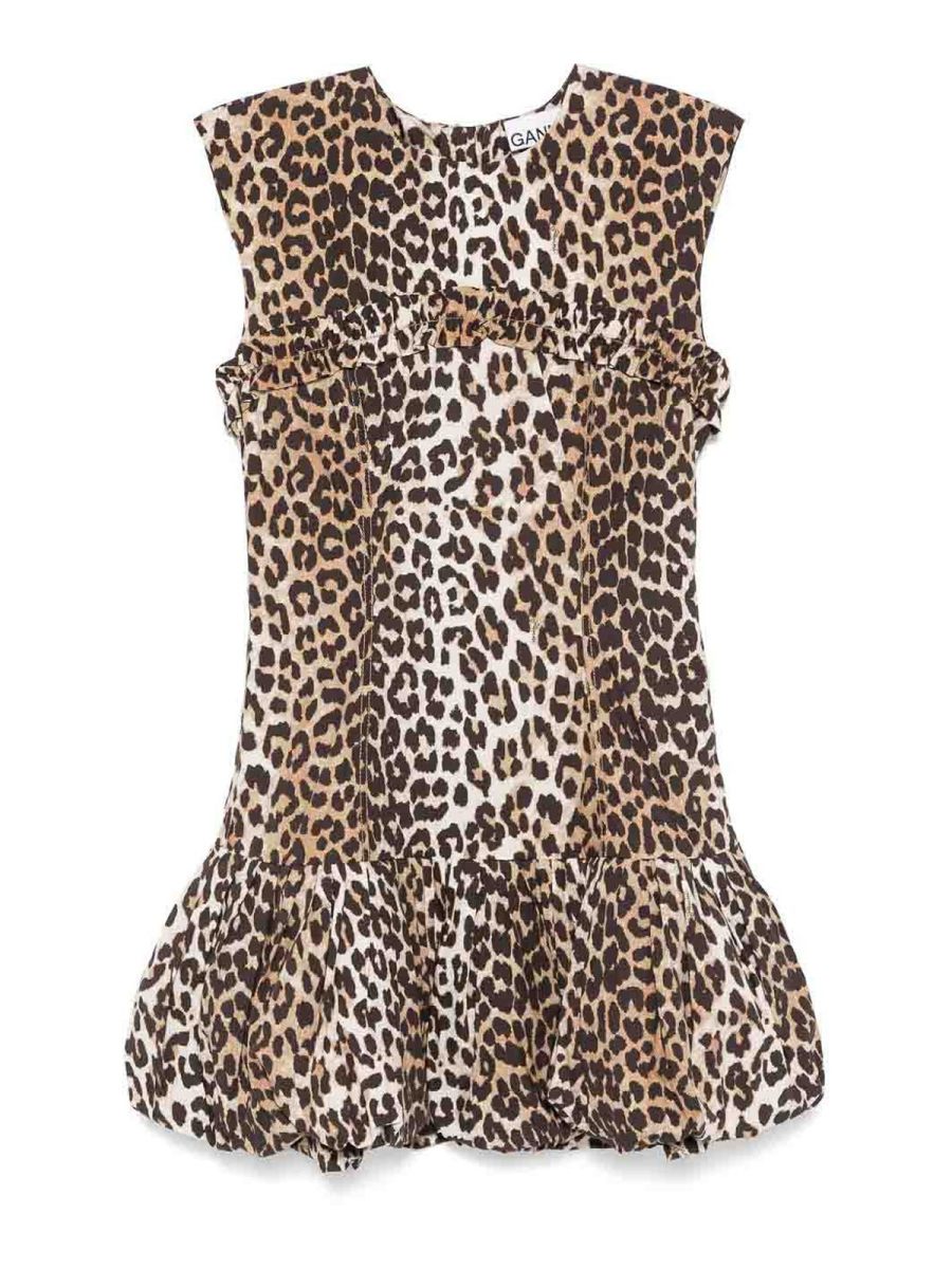 Ganni Robe Courte - Marron