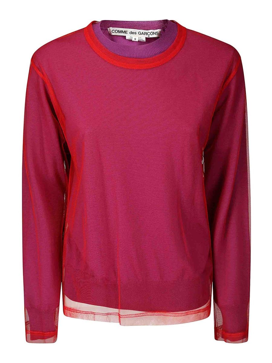 Comme Des Garcons Blouse - Violet