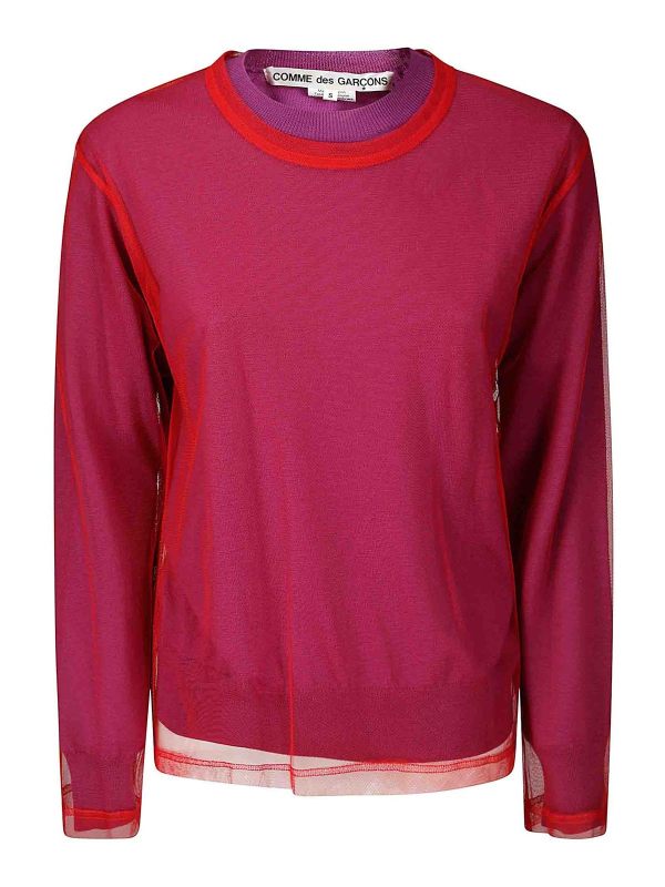Comme Des Garcons Blouse - Violet