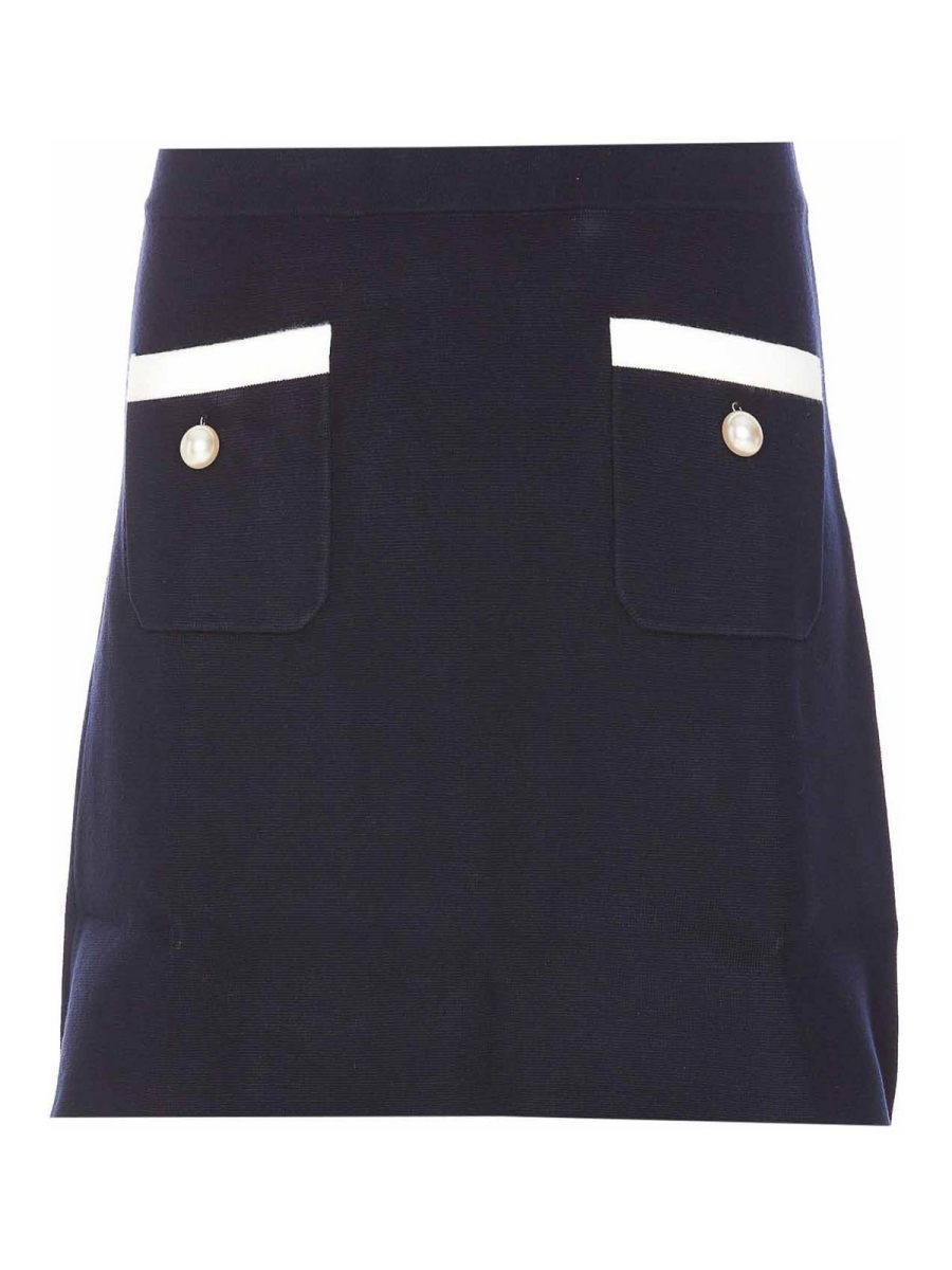 Essentiel Antwerp Jupe Midi - Bleu