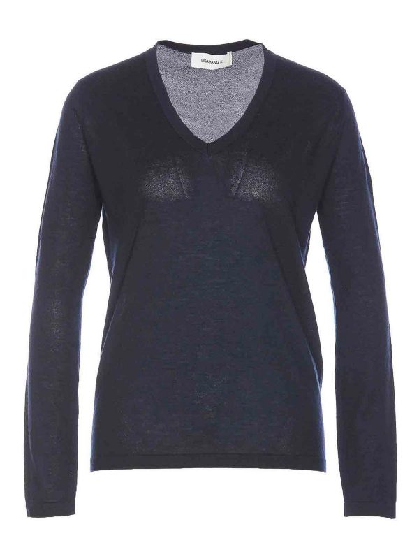 Lisa Yang Pull Col Rond - Bleu