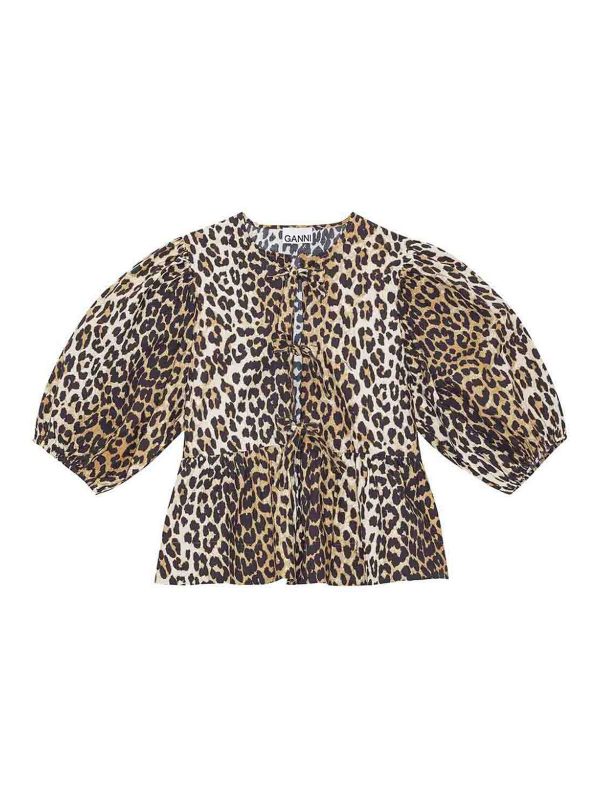 Ganni Blouse - Imprimé Animal