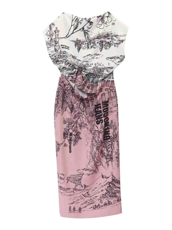 Moschino Jeans Robe Au Genou - Multicolore