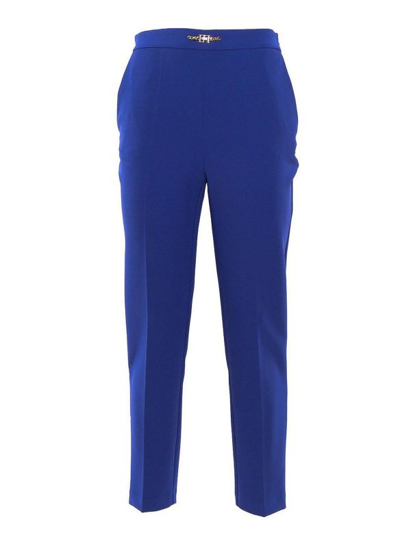 Elisabetta Franchi Pantalons Décontractés - Bleu