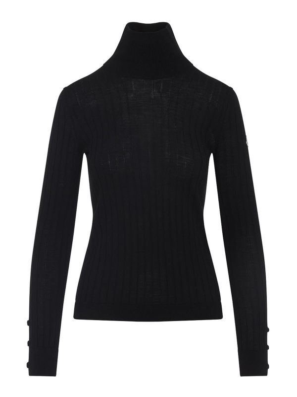 Moncler Pull Col Rond - Noir
