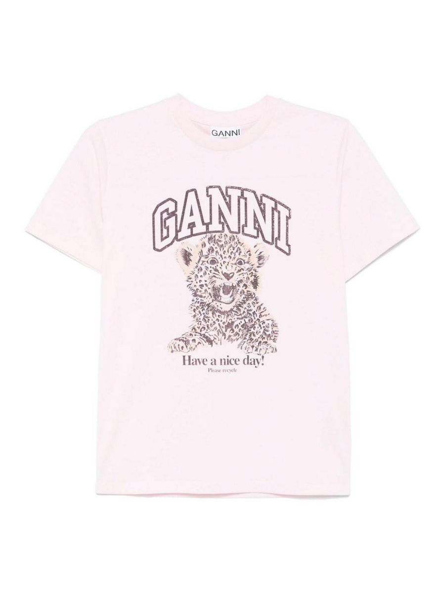 Ganni T-Shirt - Couleur Chair