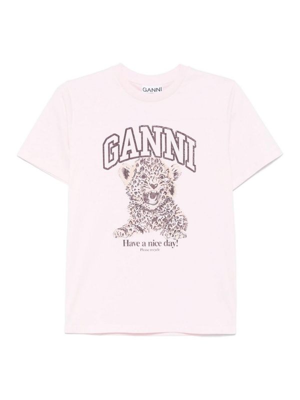 Ganni T-Shirt - Couleur Chair