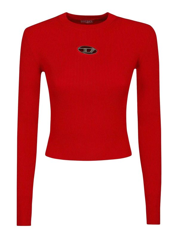 Diesel Pull Col Rond - Rouge