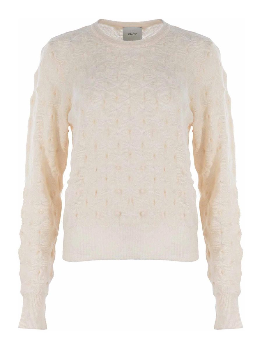 Alysi Pull Col Rond - Beige