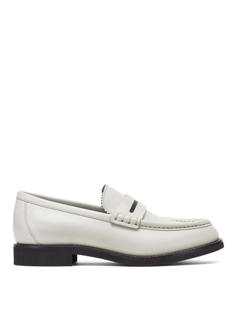 Brunello Cucinelli Mocassins - Blanc
