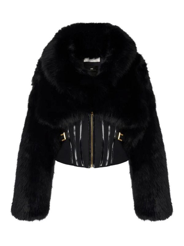 Elisabetta Franchi Veste Casual - Noir