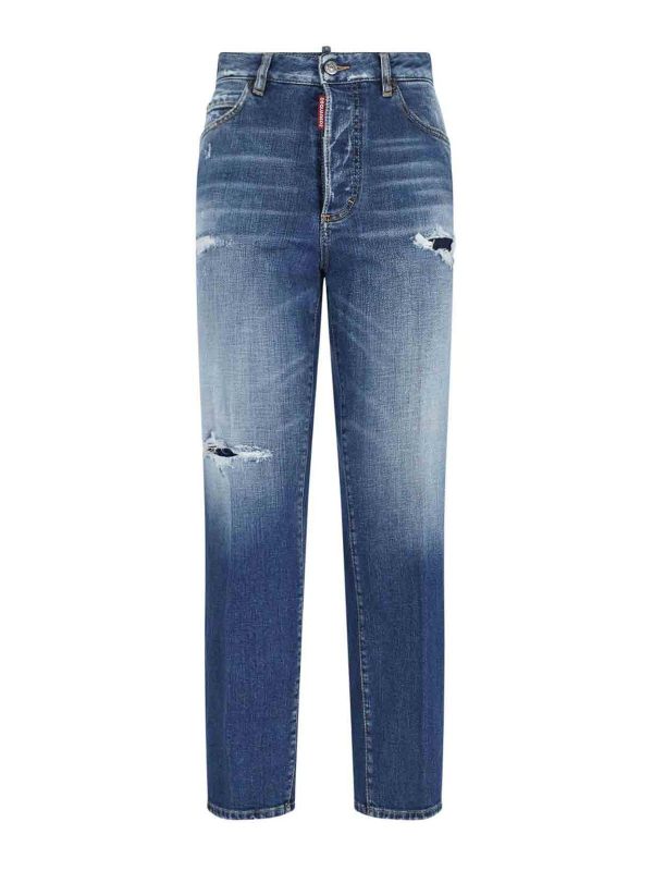 Dsquared2 Jean Bootcut - Bleu