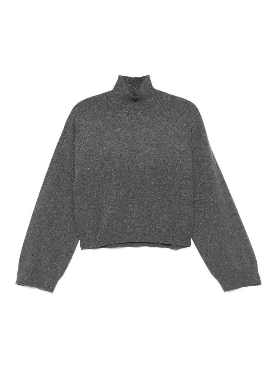 Fabiana Filippi Pull Col Rond - Gris Foncé