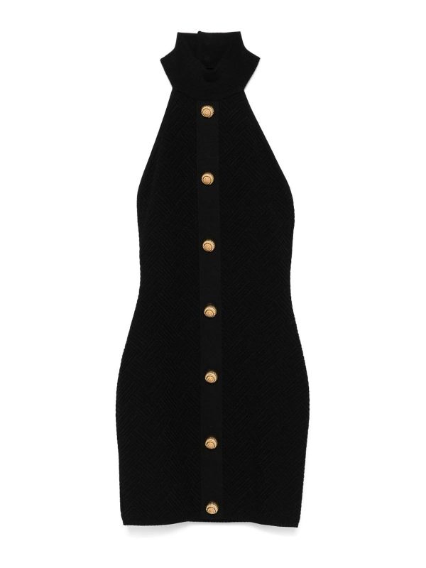 Balmain Robe Courte - Noir