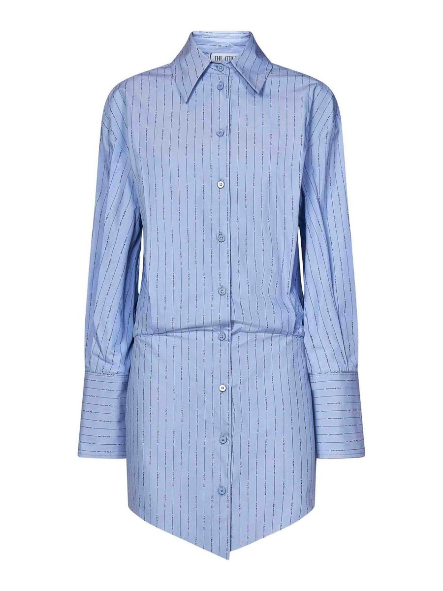 The Attico Robe Courte - Bleu