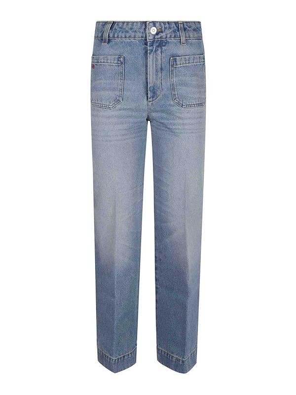 Victoria Beckham Jean Droit - Bleu