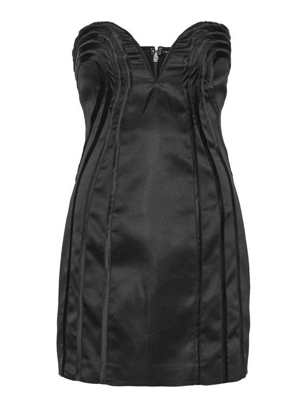 Rotate Birger Christensen Robe Au Genou - Noir