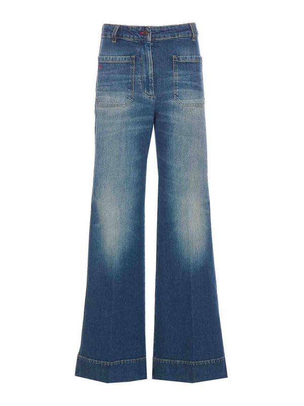 Victoria Beckham Jean Bootcut - Bleu
