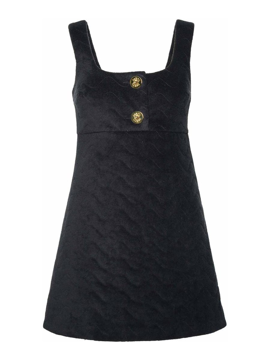 Patou Robe Au Genou - Noir