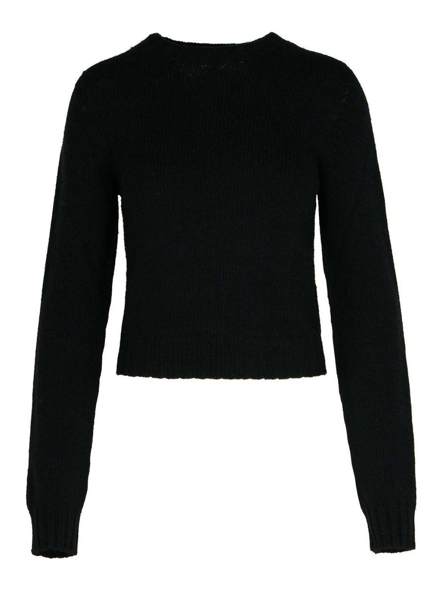 Palm Angels Pull Col Rond - Noir