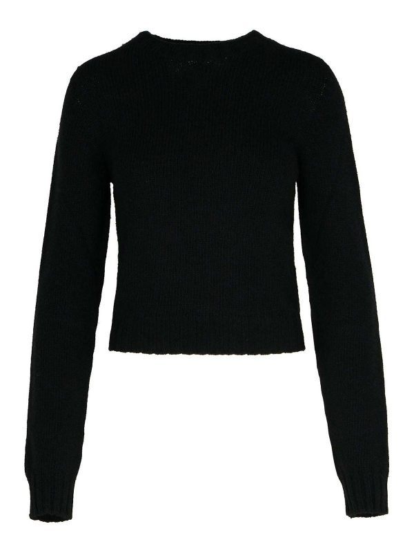 Palm Angels Pull Col Rond - Noir