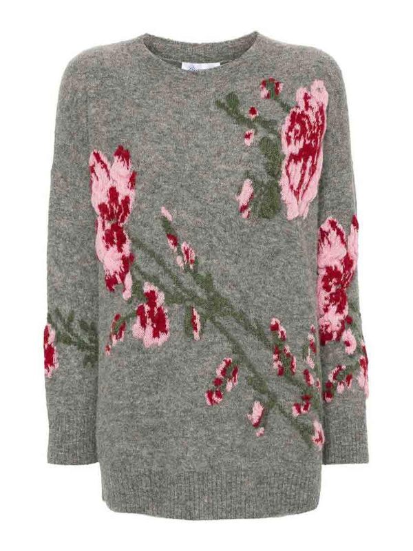 Blumarine Pull Col Rond - Gris