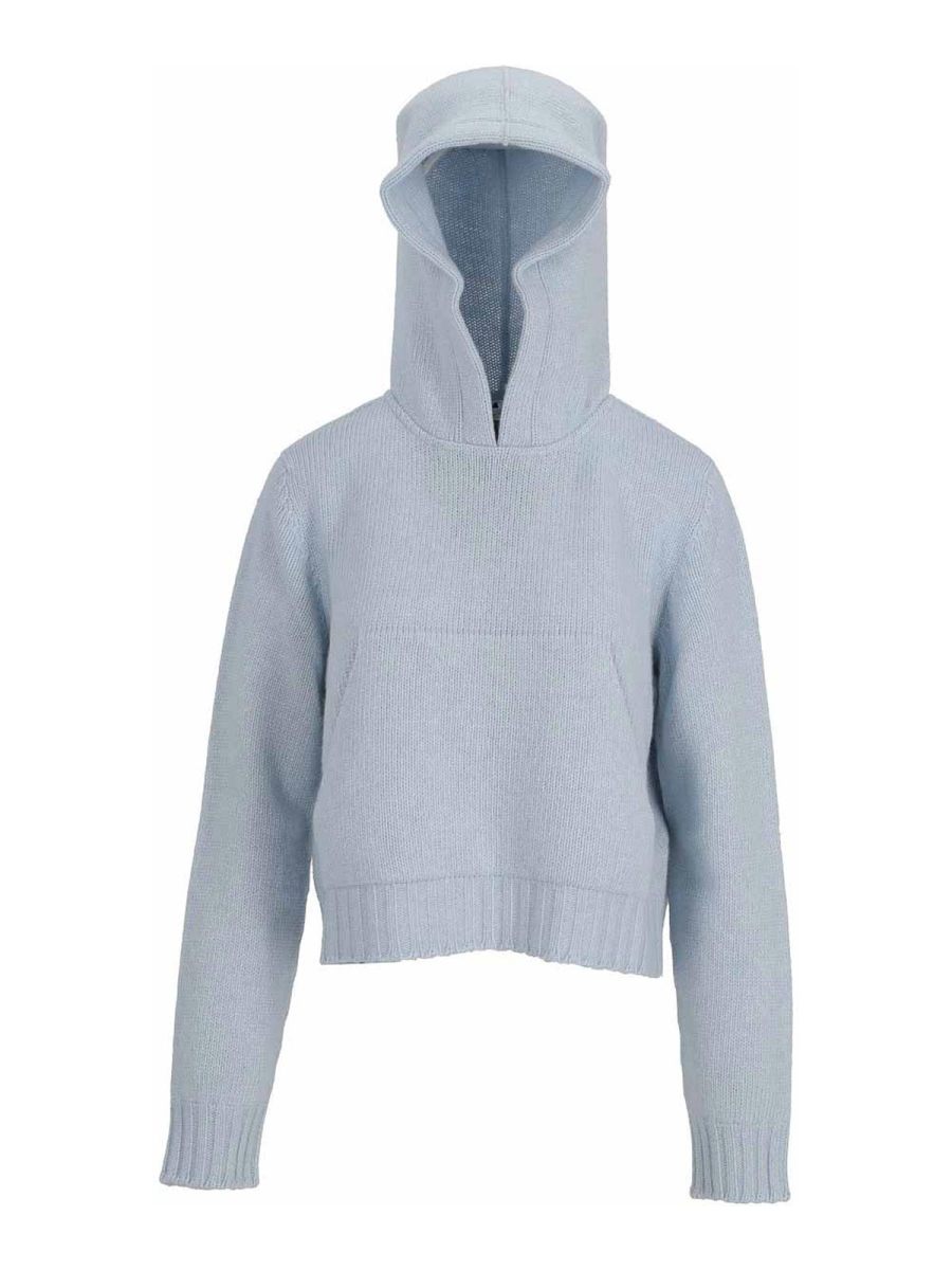 Palm Angels Pull Col Rond - Bleu