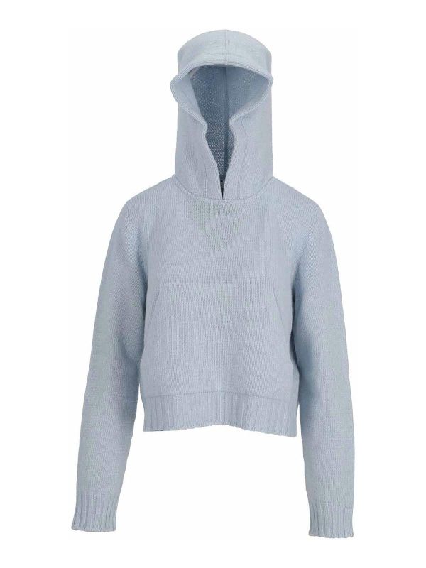 Palm Angels Pull Col Rond - Bleu