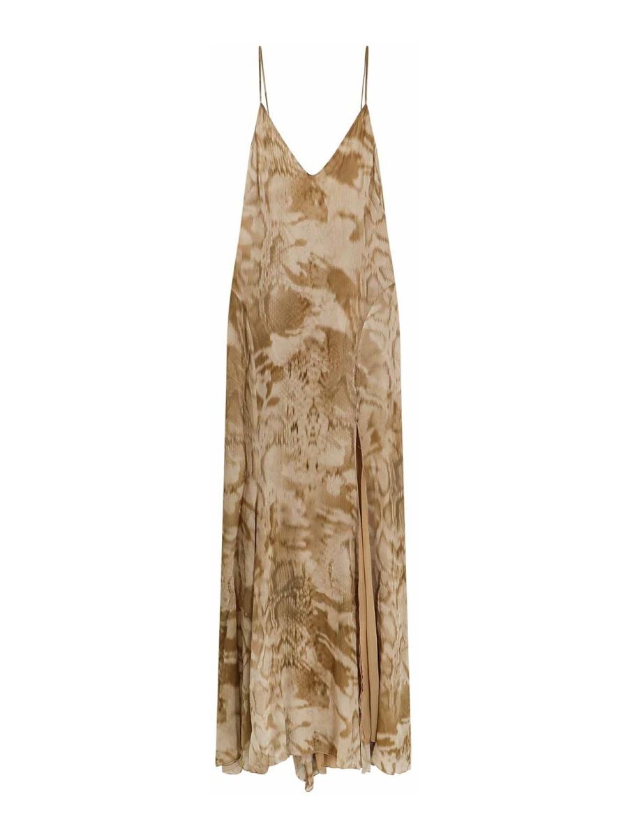 Blumarine Maxi Robe - Beige