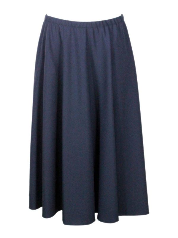 Malo Jupe Midi - Bleu