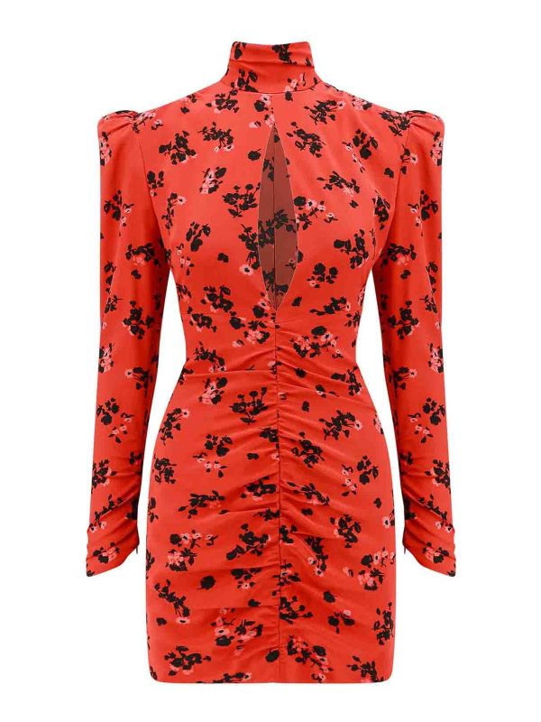 Alessandra Rich Robe Courte - Rouge