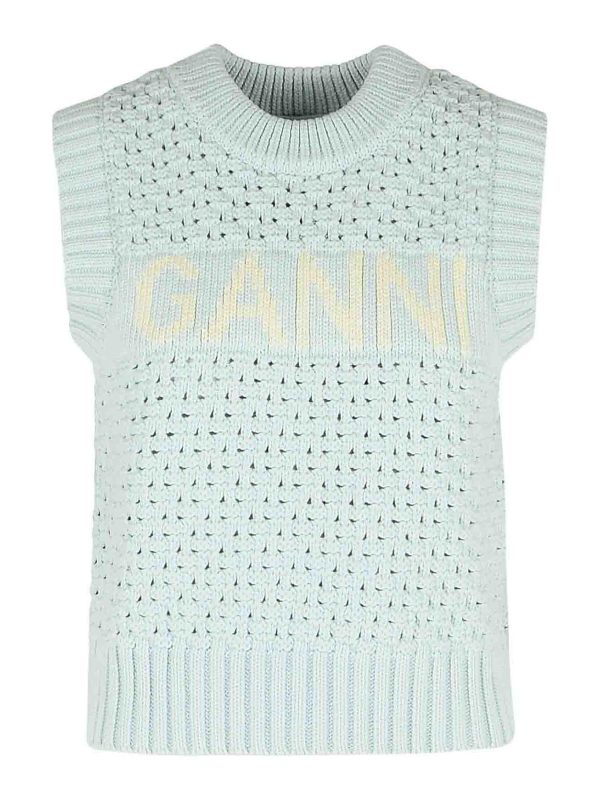 Ganni Gilet - Bleu Clair