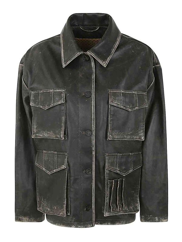 Golden Goose Veste Casual - Marron