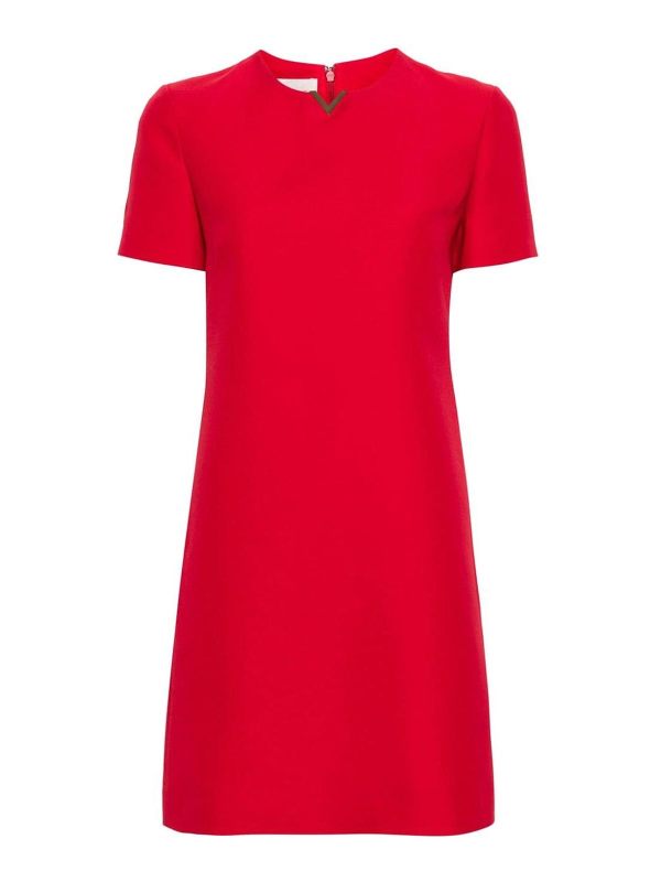 Valentino Robe Courte - Rouge