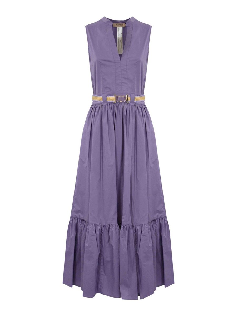 Twinset Maxi Robe - Gris Clair