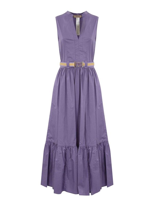 Twinset Maxi Robe - Gris Clair
