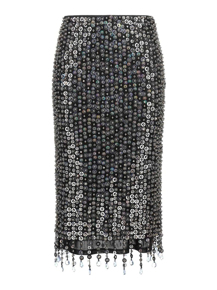 Pinko Jupe Midi - Bleu