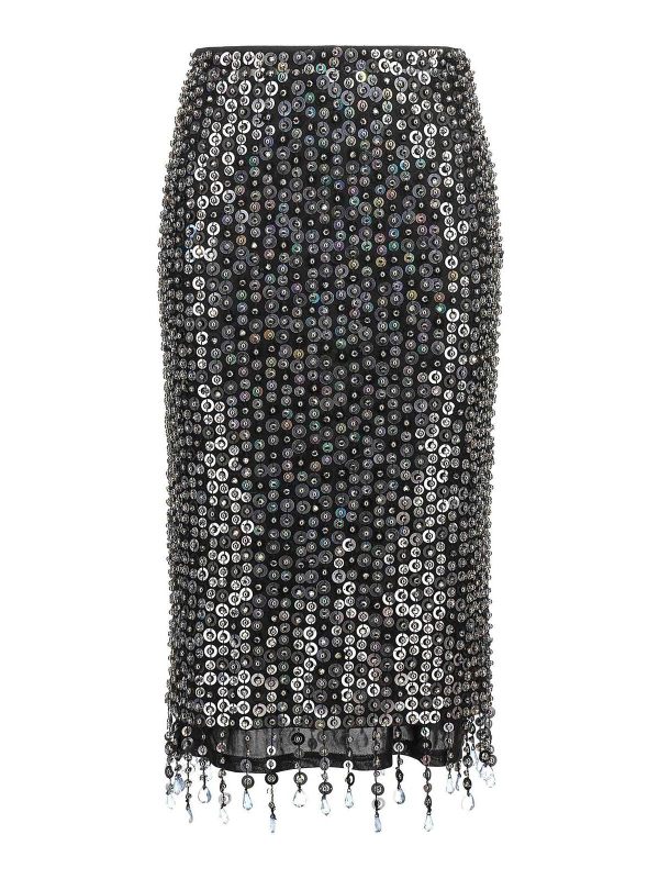 Pinko Jupe Midi - Bleu