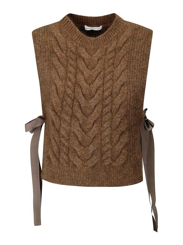 Cecilie Bahnsen Gilet - Marron